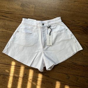 WeWoreWhat White Flare Bell Shorts